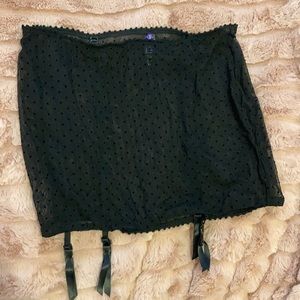 Maison Close Sheer Garter Skirt